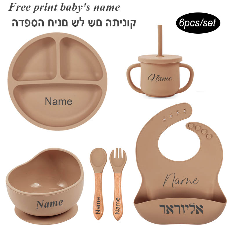 Baby Food Utensils - 6 adet bebek besleme seti ücretsiz