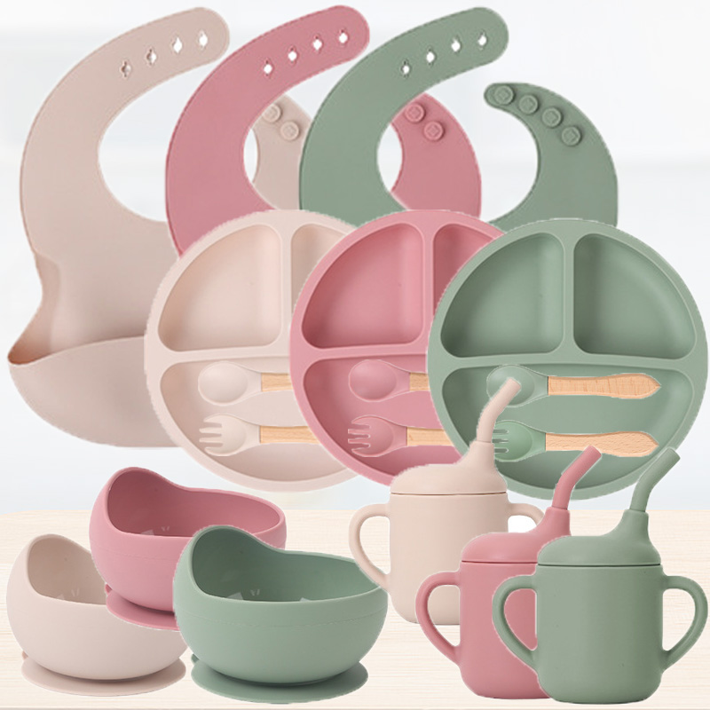 Baby Food Set - Çocuk silikon sofra seti bebek tamamlayıcı