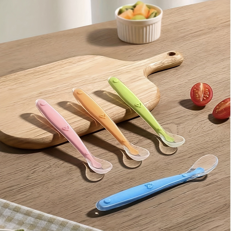 Baby Food Utensils - 1/2 adet Yumuşak Uçlu Bebek Silikon