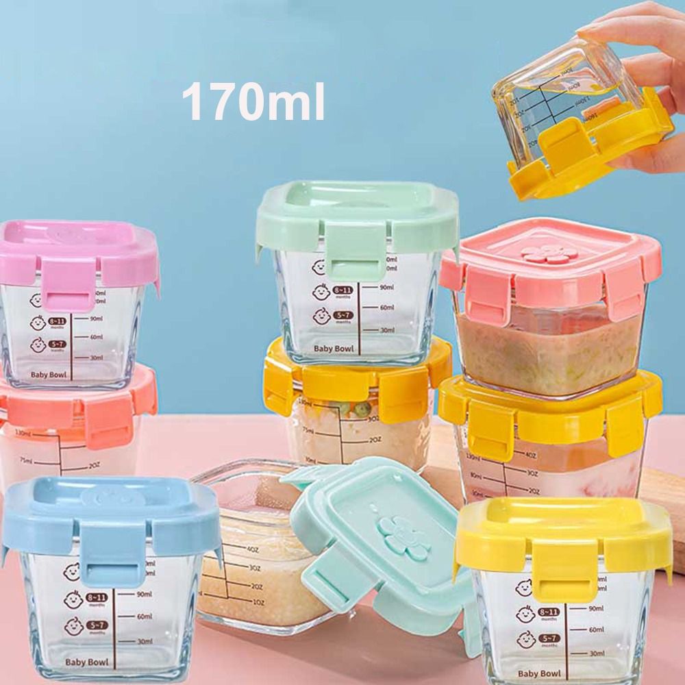 Baby Food Jar - 170ml cam gıda saklama kutusu dondurulmuş