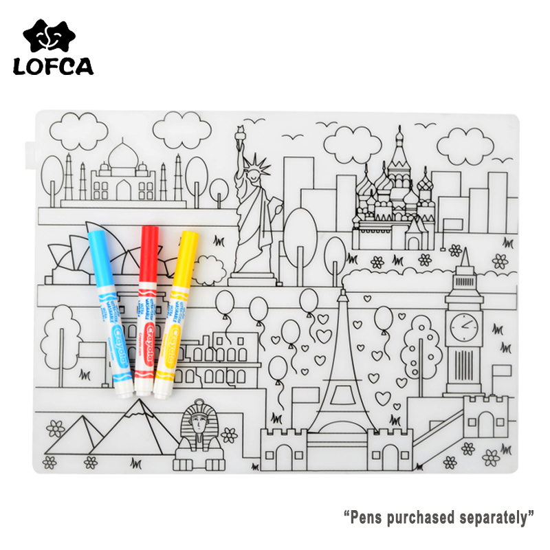 Baby Food Utensils - Silikon bebek Placemat 1 adet bebek