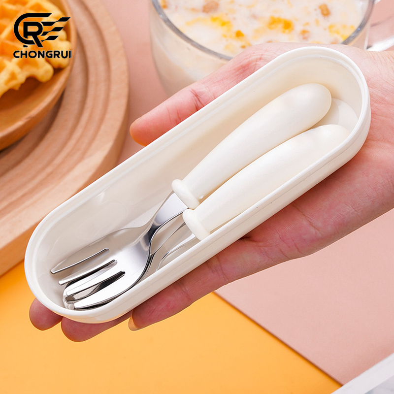 Baby Food Utensils Set - Yürümeye başlayan çocuk eğitim besleme kaşığı