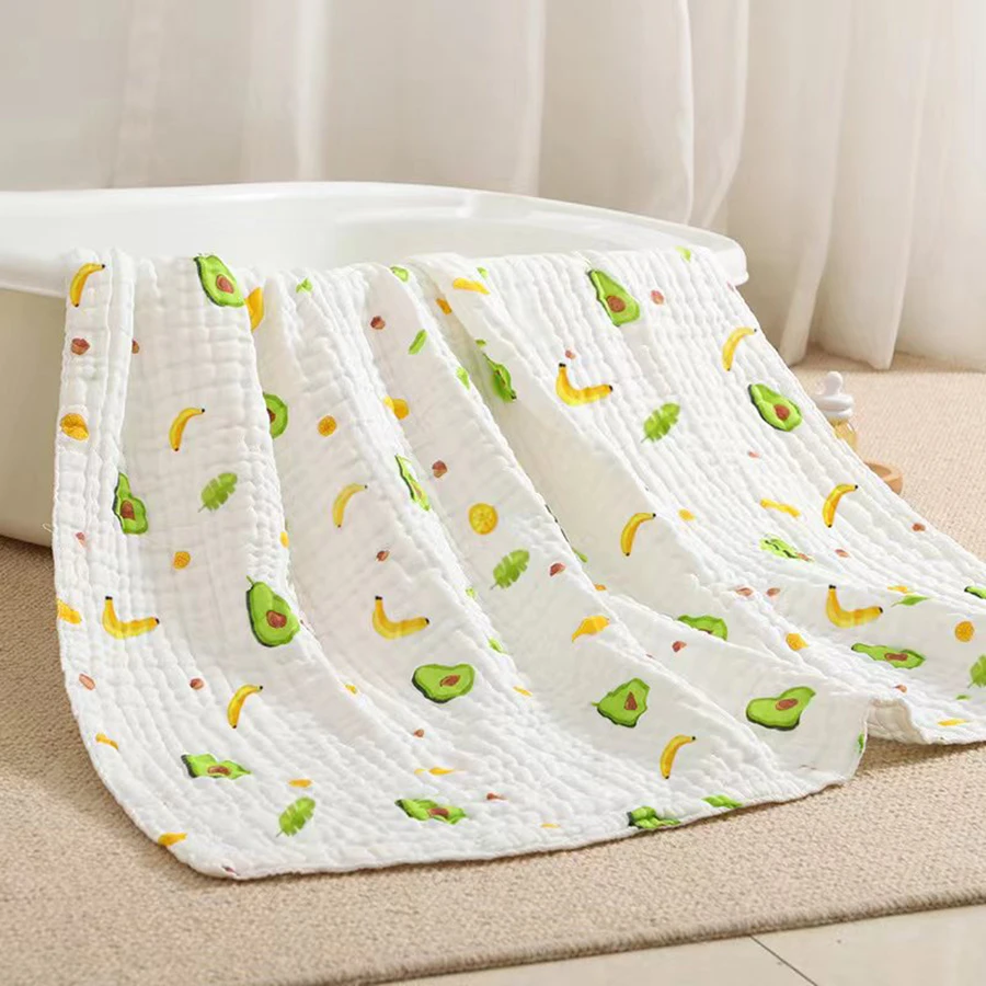 Baby Puree Pouch - Bebek Banyo Havlusu Saf Pamuk Gazlı