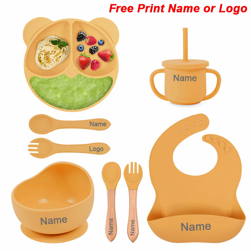 Baby Food Utensils - Besleme Seti Silikon Bebek Enayi Kase