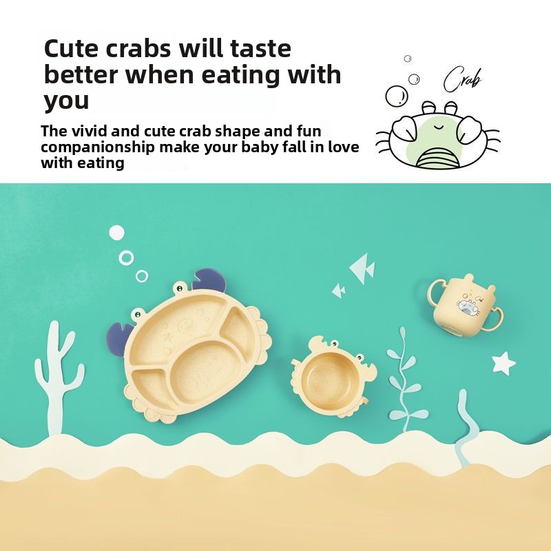 4/6 adet Yengeçler çocuk Tabak - Baby Food Utensils Set incelemesi ve fiyatı