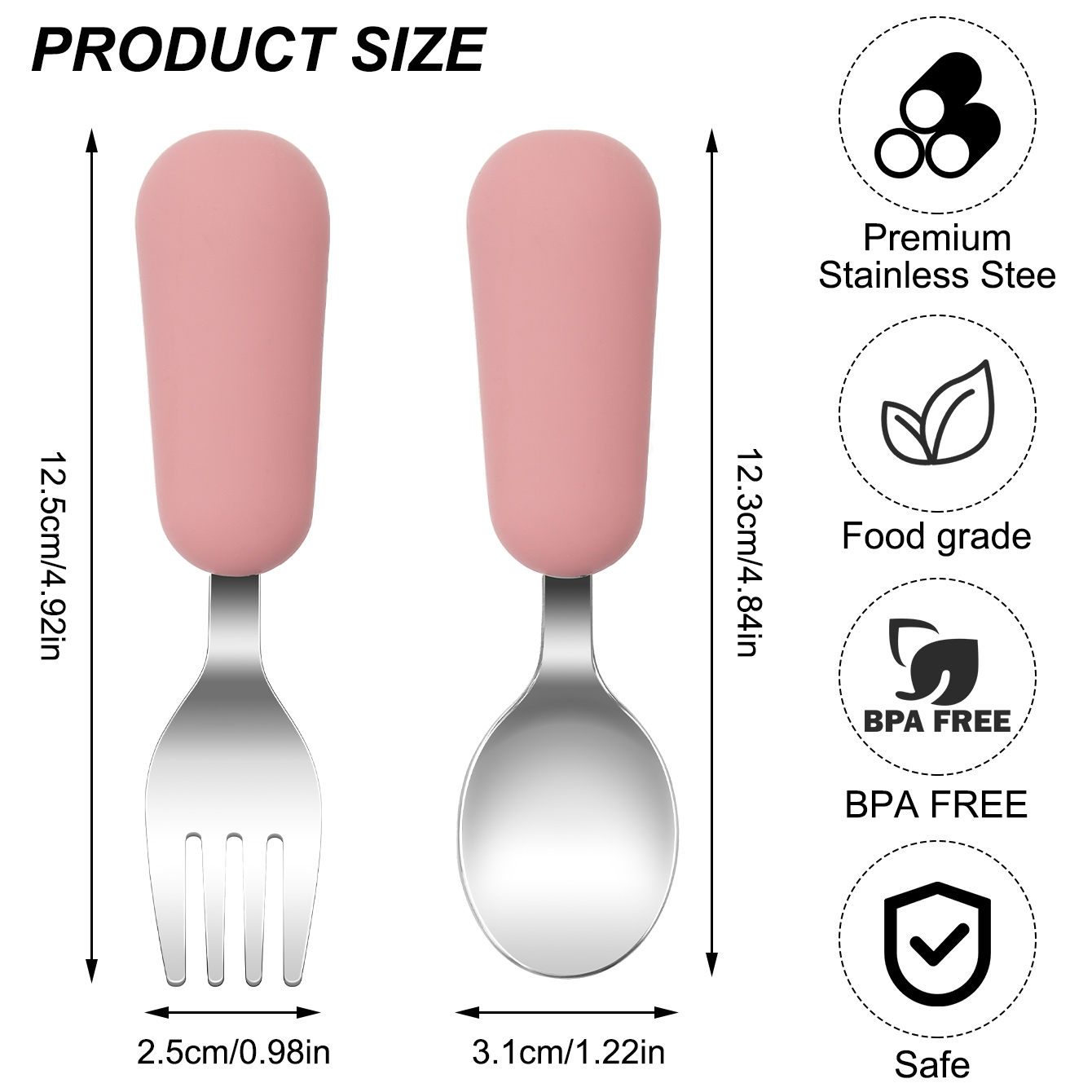 Renk Çocuklar 2 ADET Paslanmaz - Baby Food Utensils incelemesi ve fiyatı