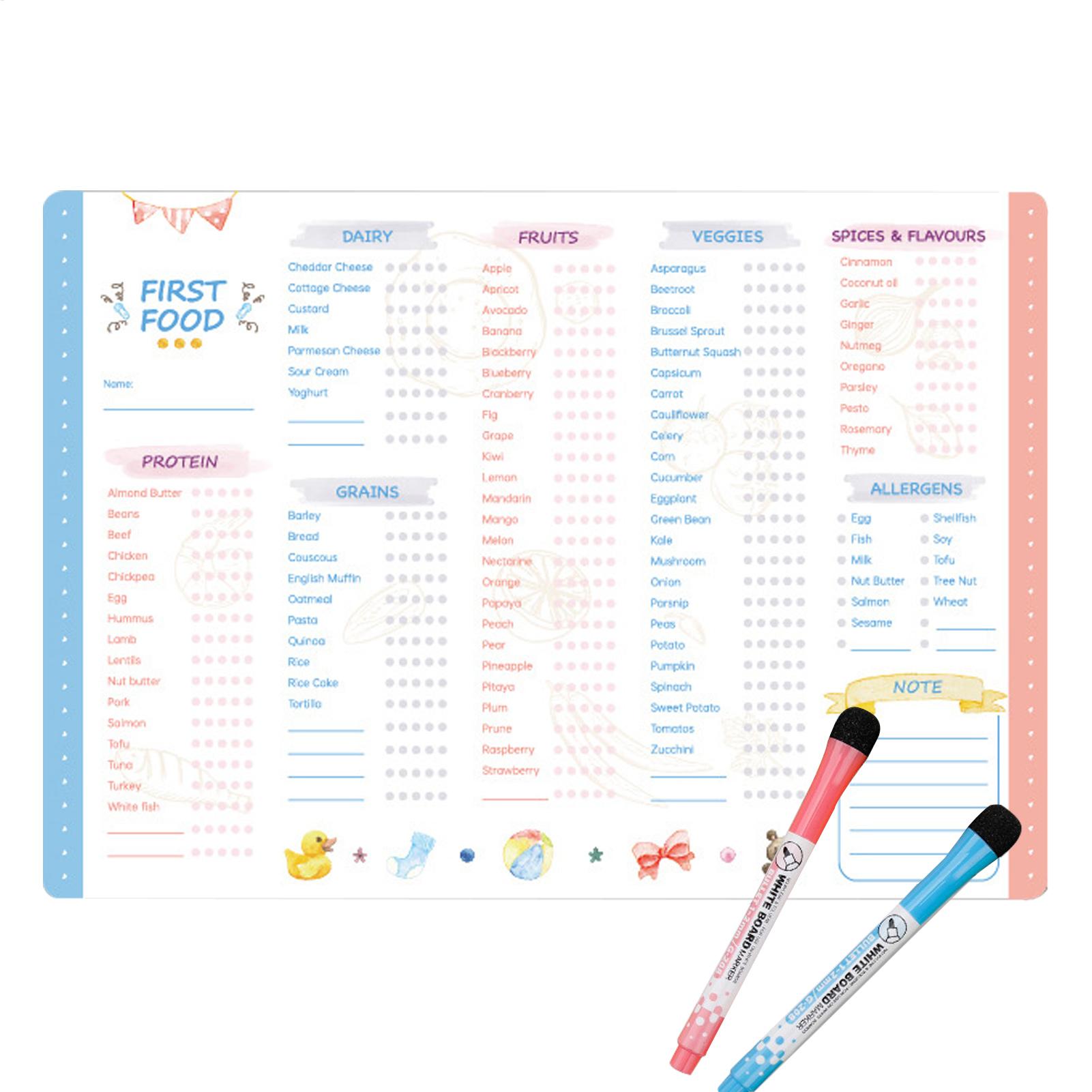 İlk Gıdalar Tablosu Manyetik B - Baby Food Checklist incelemesi ve fiyatı
