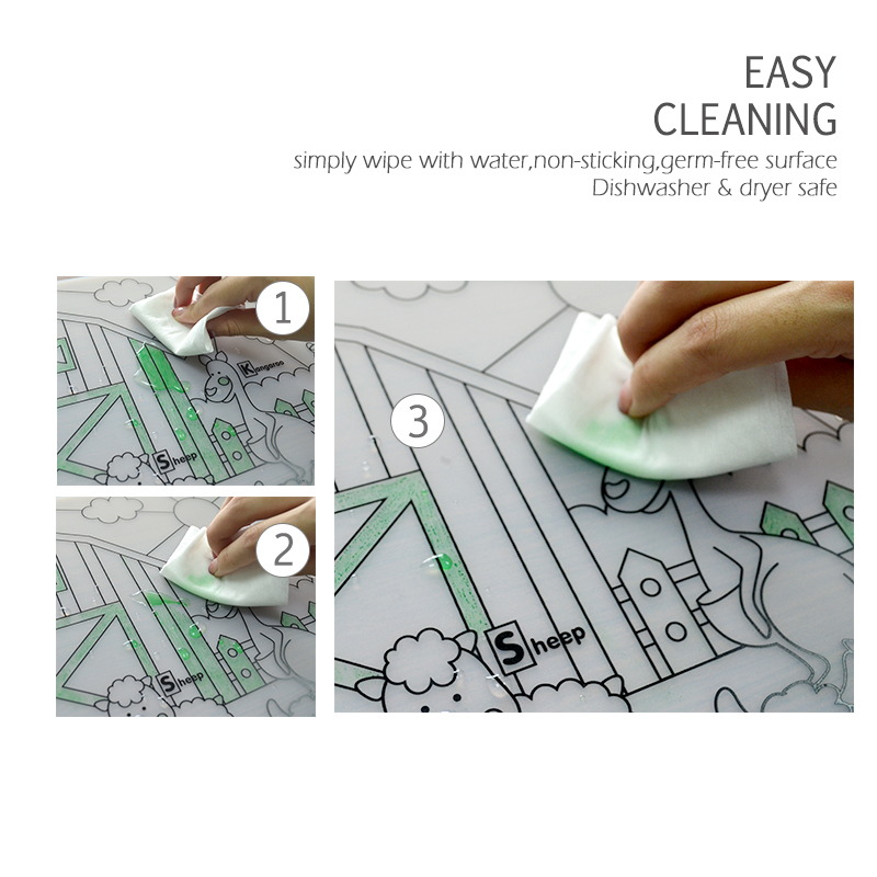 Silikon bebek Placemat 1 adet  - Baby Food Utensils incelemesi ve fiyatı