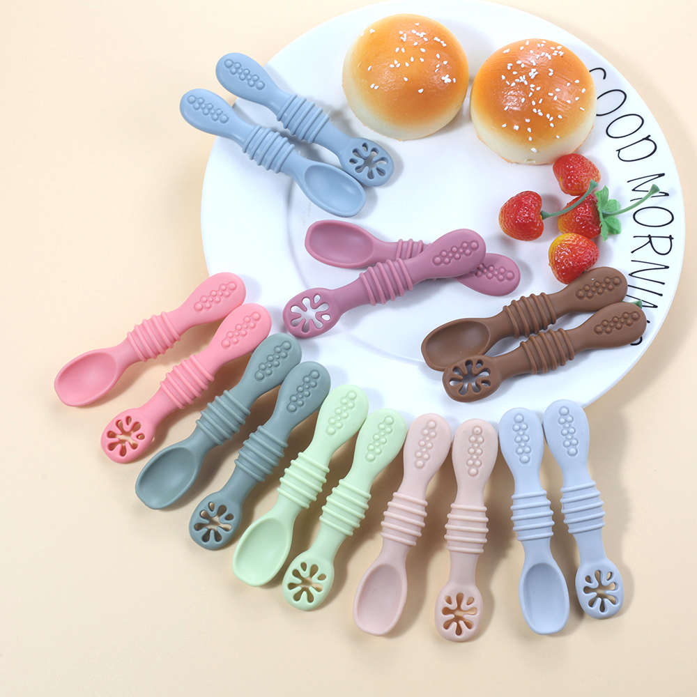 2 adet sevimli bebek öğrenme k - Baby Food Utensils Set incelemesi ve fiyatı